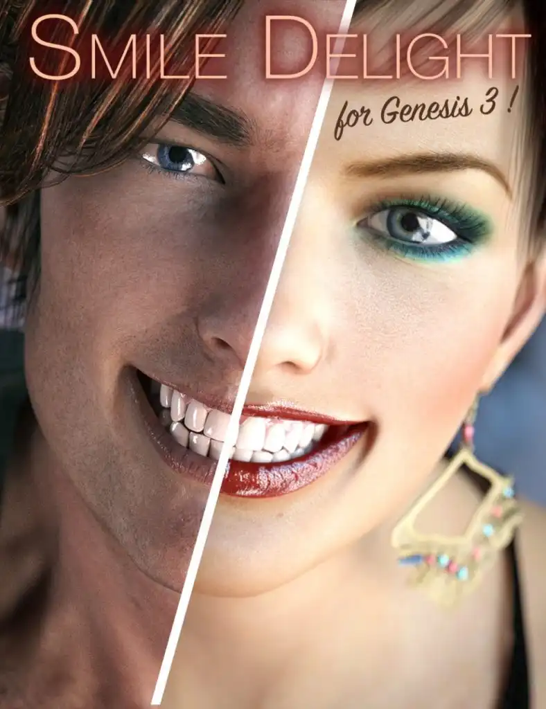 Smile Delight for Genesis 3 Bundle_DAZ3D下载站
