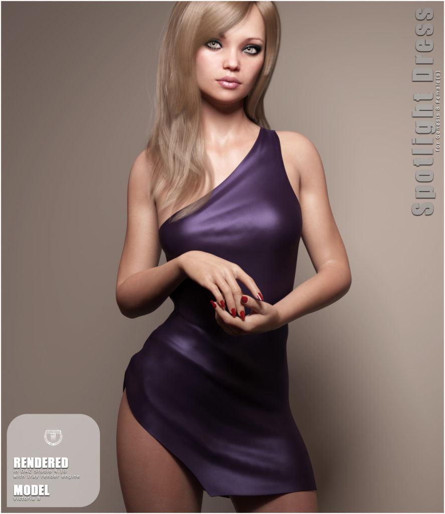 Spotlight Dress for Genesis 8 Females_DAZ3D下载站