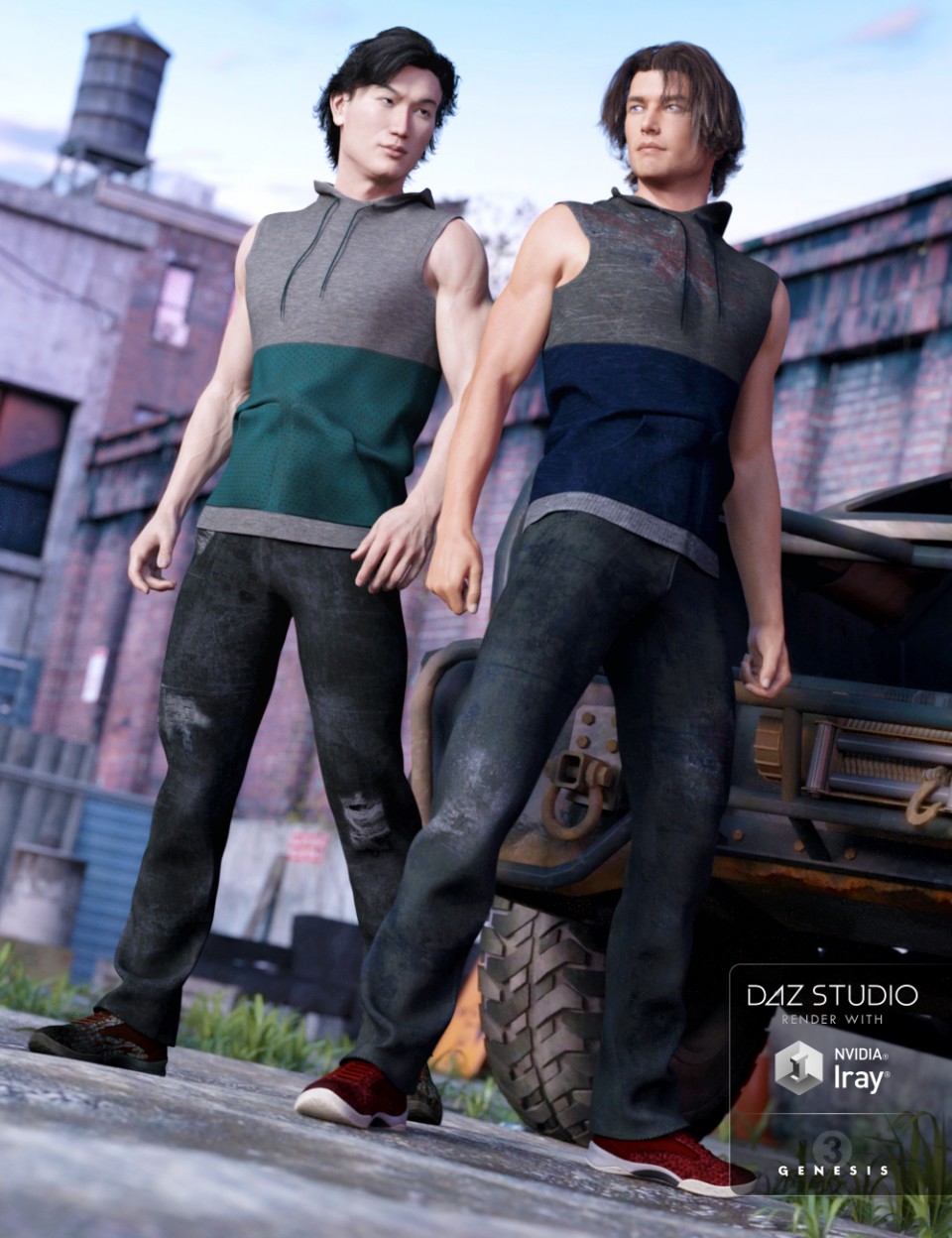Street Cred Outfit Textures_DAZ3D下载站