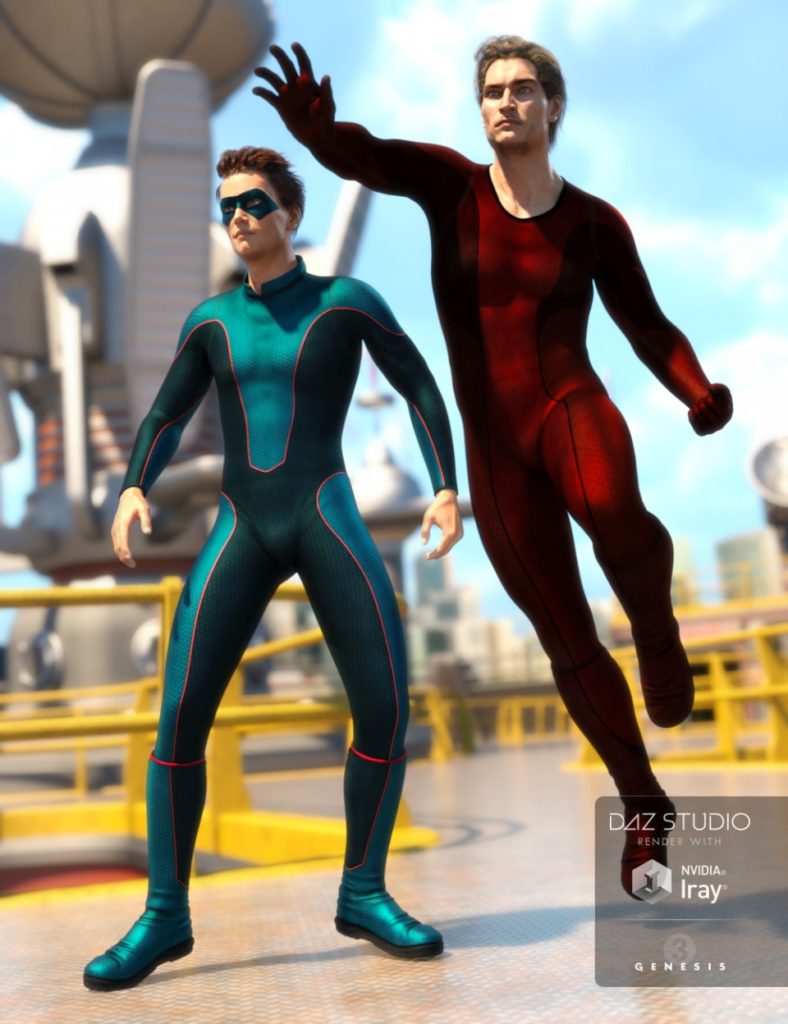 Super Bodysuit New Heroes Textures_DAZ3D下载站