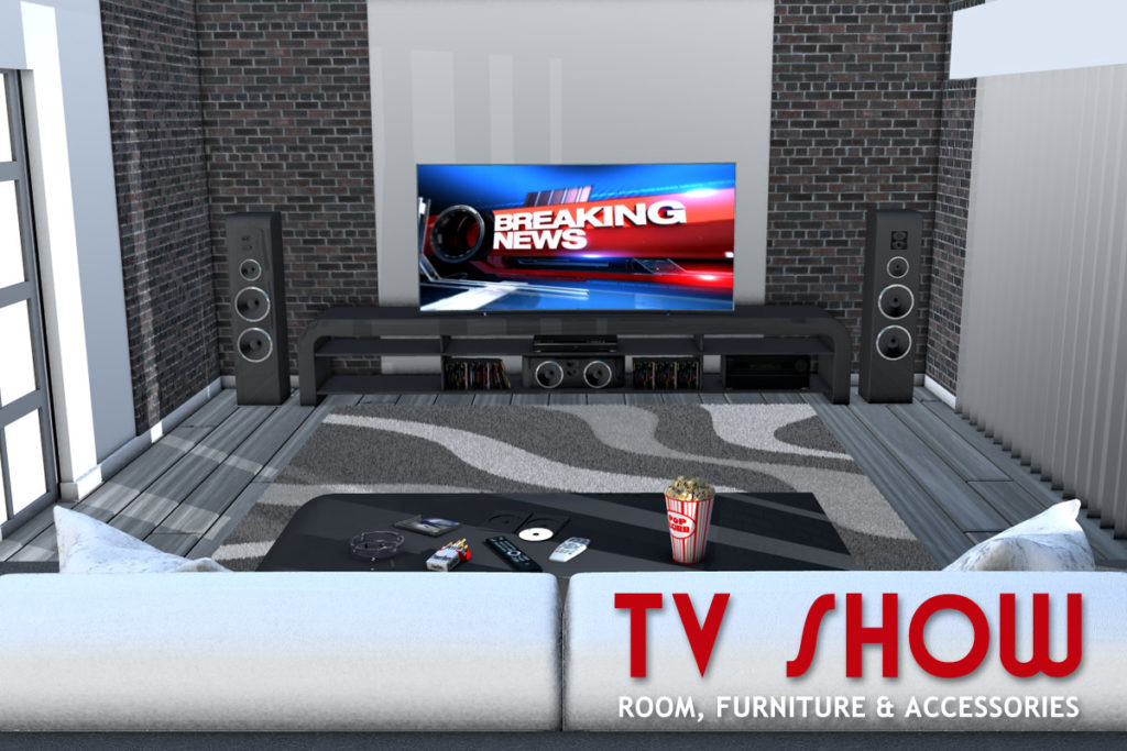 TV SHOW Room Furniture and Accessories_DAZ3D下载站