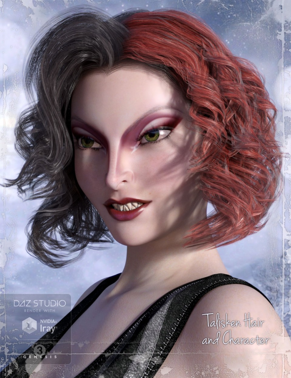 Talisken Hair and Character for Genesis 3 Female(s)_DAZ3D下载站