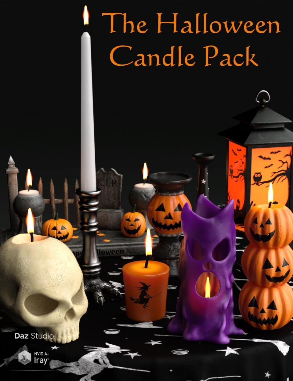 The Halloween Candle Pack_DAZ3DDL