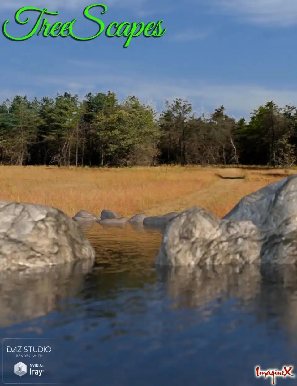 TreeScapes Backdrops_DAZ3D下载站