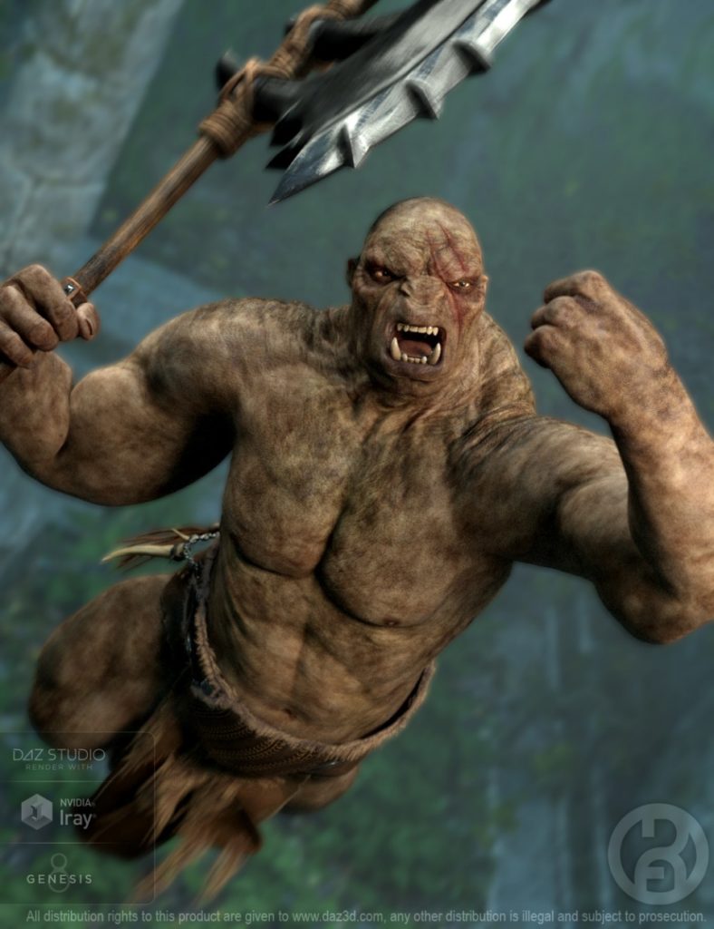 Troll Beast for Genesis 8 Male(s)_DAZ3D下载站