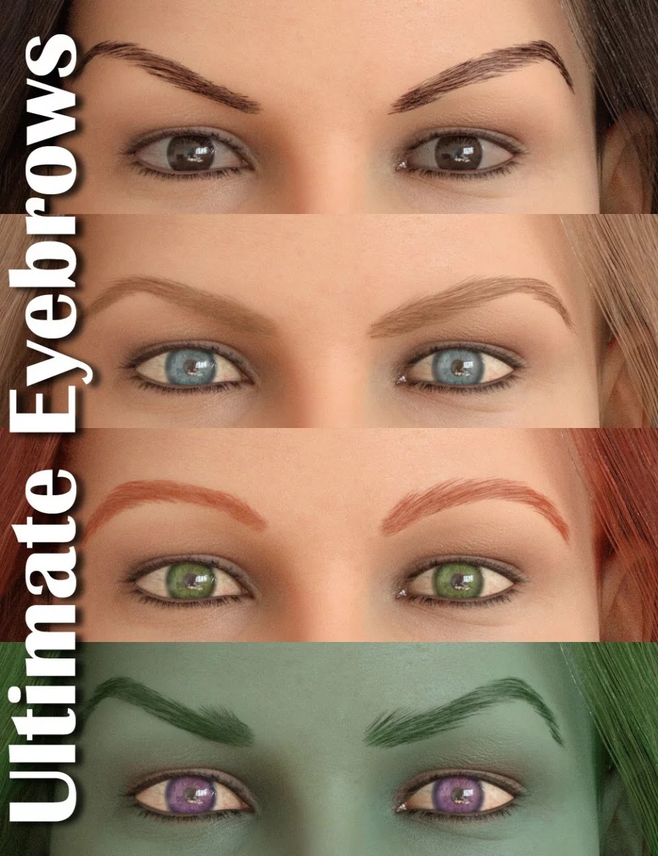 Ultimate Eyebrows for Genesis 8 Female_DAZ3D下载站