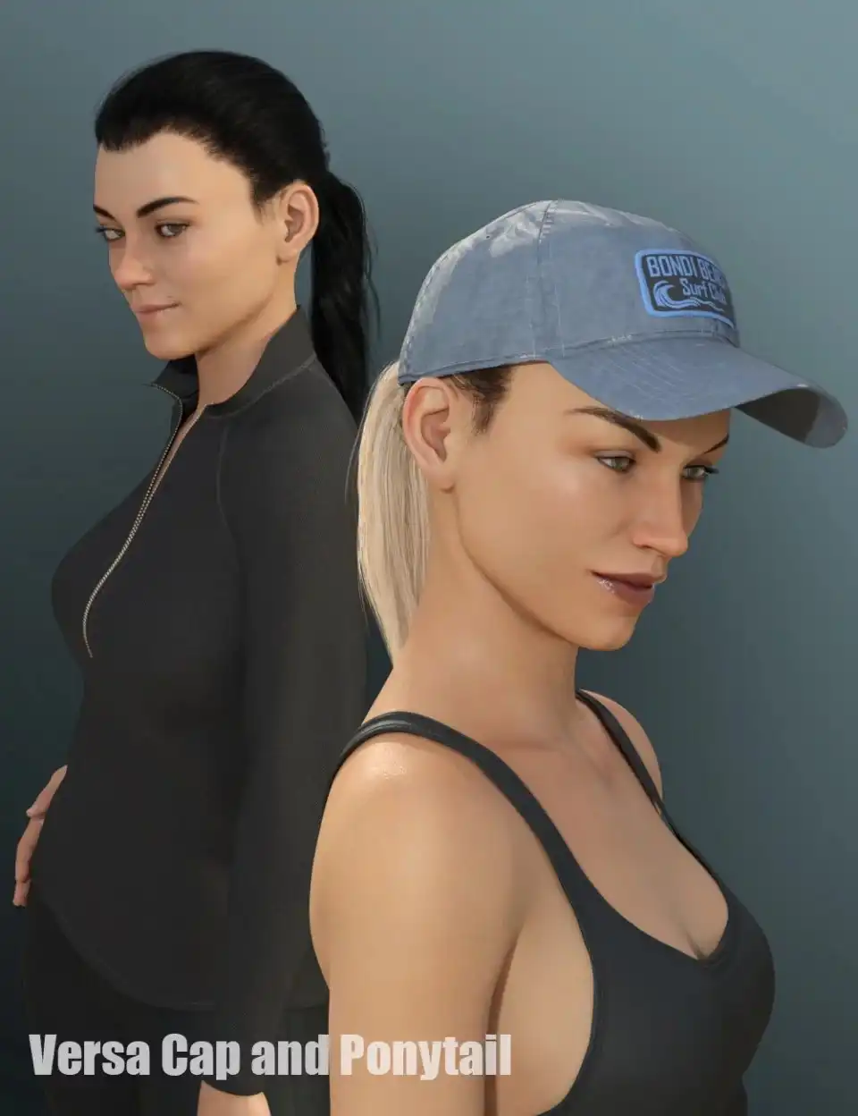 Versa Cap and Ponytail for Genesis 8 Female(s)_DAZ3DDL