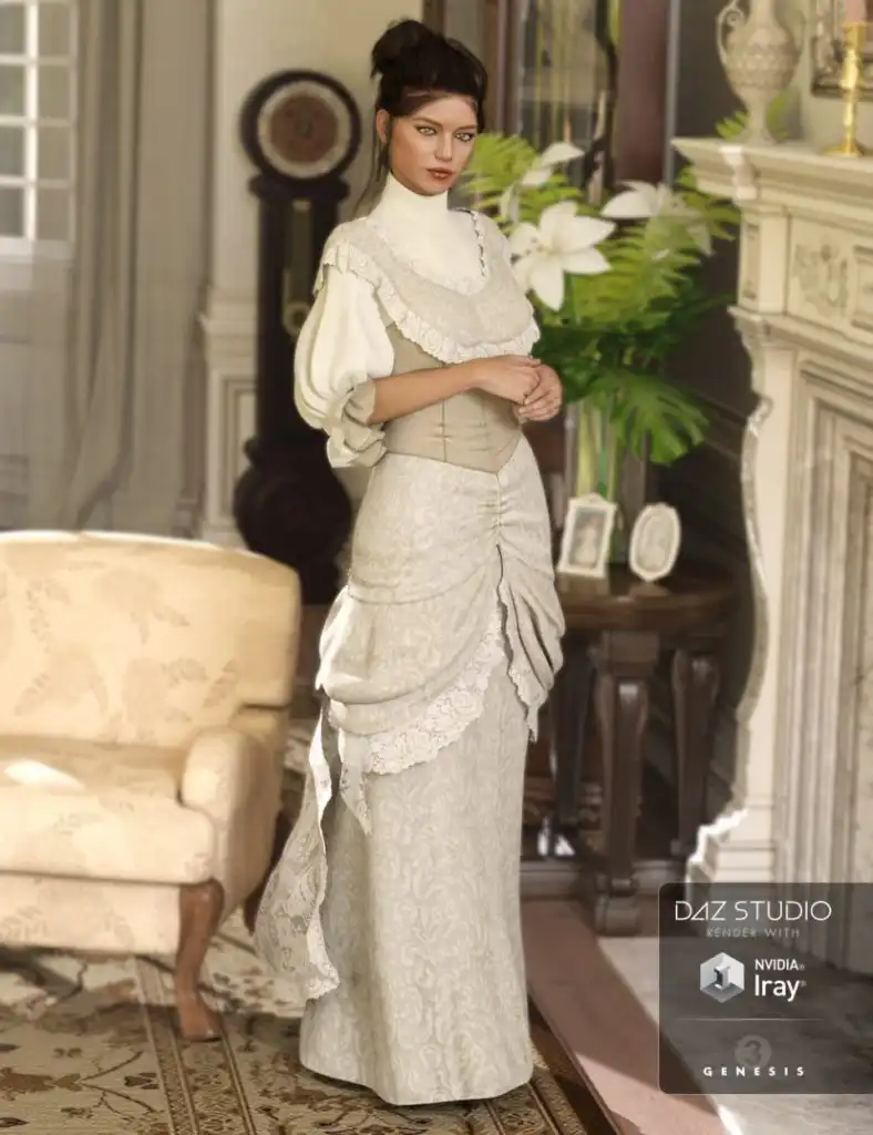 Vintage Rose for Genesis 3 Female(s)_DAZ3DDL