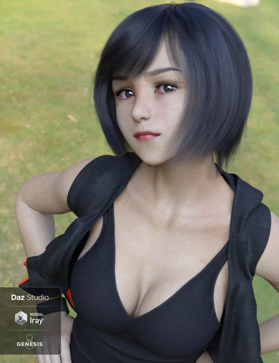 Vivy Character and Hair Pack for Genesis 8 Female_DAZ3D下载站