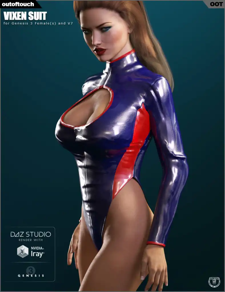 Vixen Suit for Genesis 3 Female(s)_DAZ3D下载站