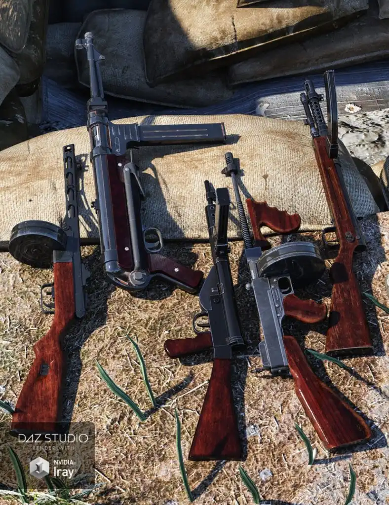 WW2 Submachine Guns_DAZ3DDL