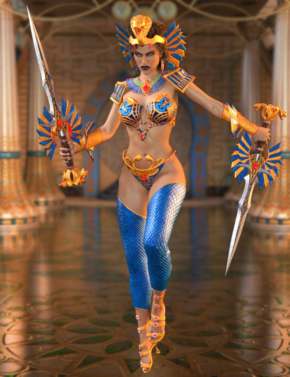 Warrior Goddess for Genesis 3 Female(s)_DAZ3D下载站