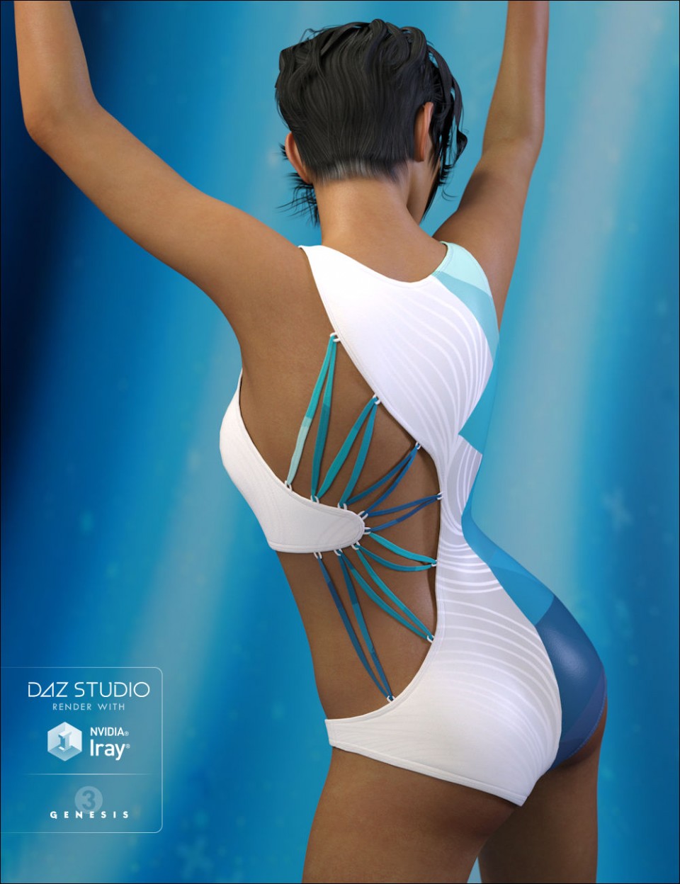Wicked Strappy Swimsuit for Genesis 3 Female(s)_DAZ3DDL