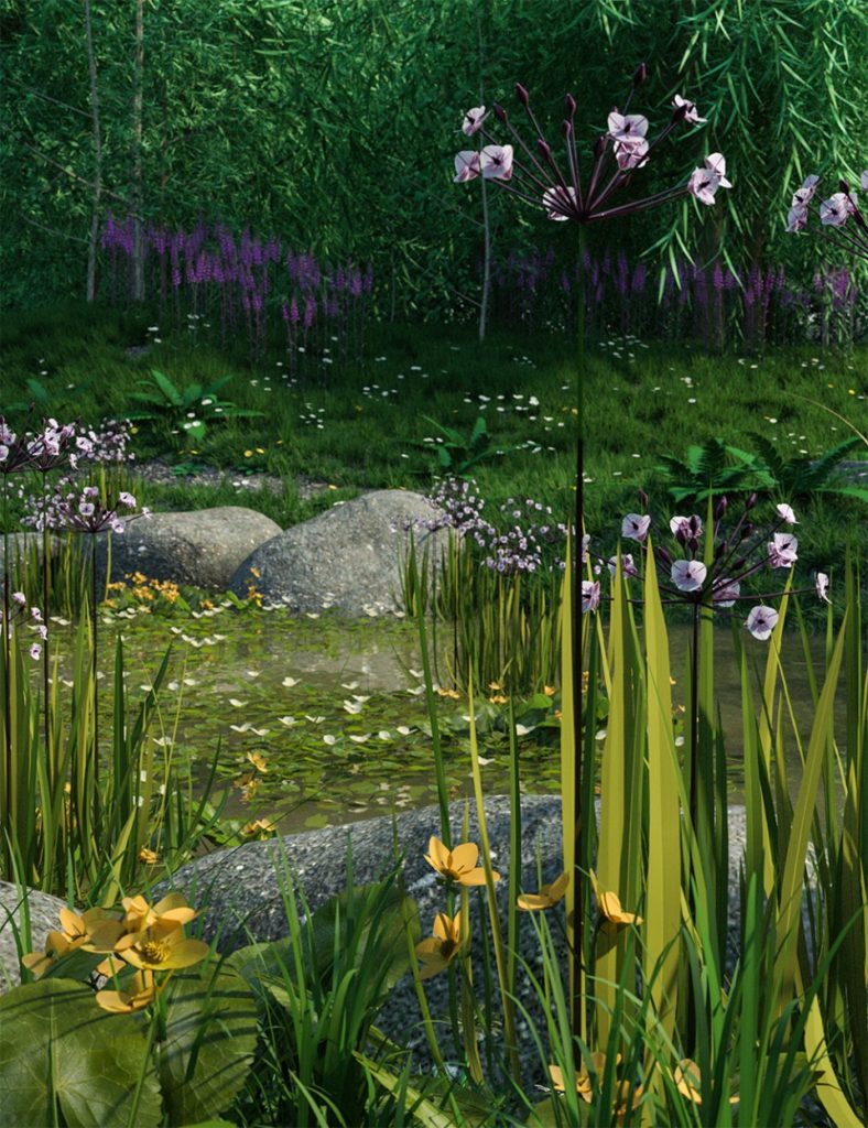 Wild Flowers – Water Plants vol 1_DAZ3D下载站