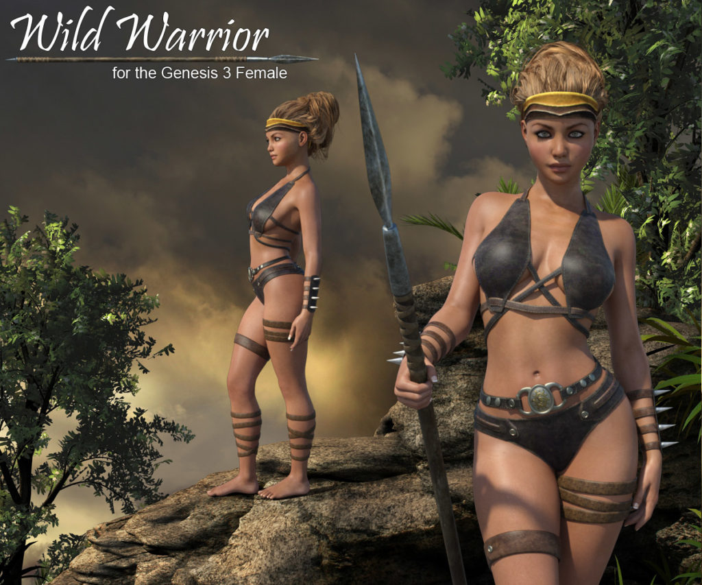 Wild Warrior for the Genesis 3 Female_DAZ3D下载站