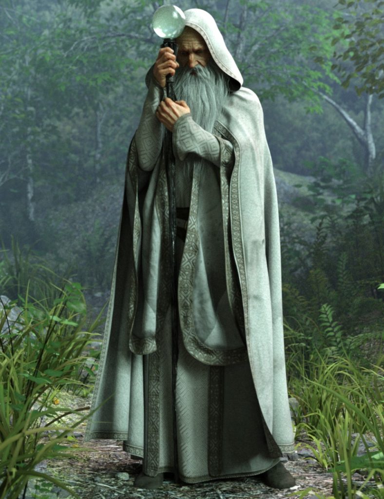 Wise Wizard Poses and Magic Props for Genesis 8 Male(s)_DAZ3D下载站