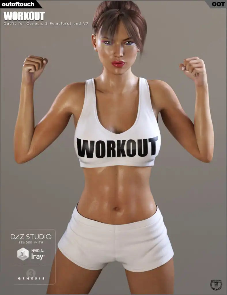 Workout Outfit for Genesis 3 Female(s) / V7_DAZ3DDL