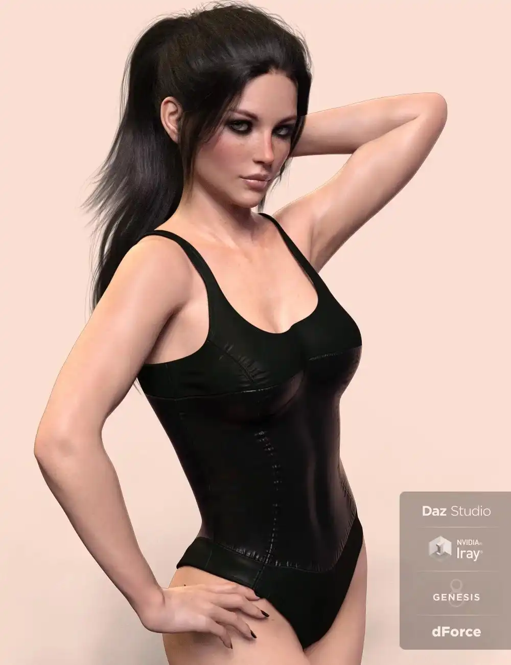 X-Fashion Nightshade Bodysuit for Genesis 8 Female(s)_DAZ3D下载站