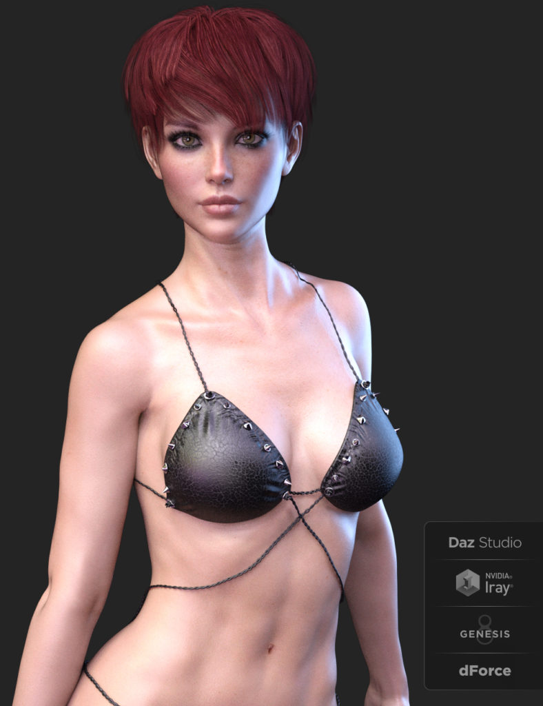 X-Fashion Heavy Sensual Bikini for Genesis 8 Females_DAZ3D下载站