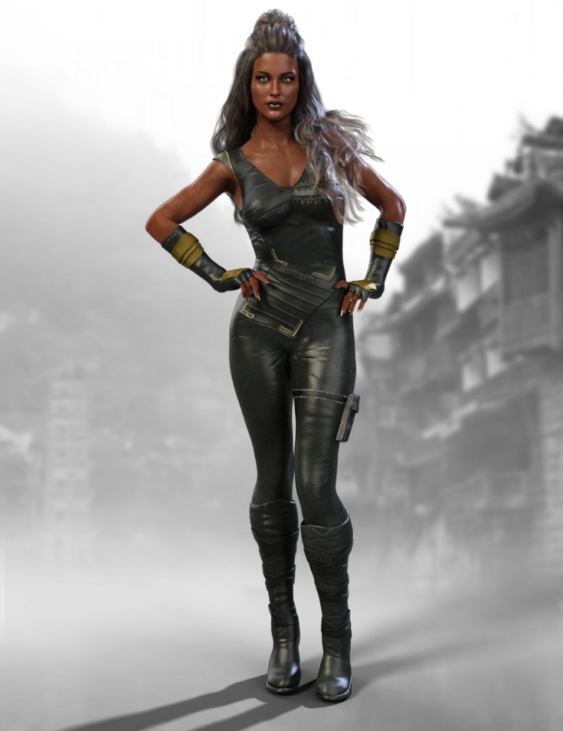 X-Fashion Warrior Outfit for Genesis 8 Female(s)_DAZ3D下载站