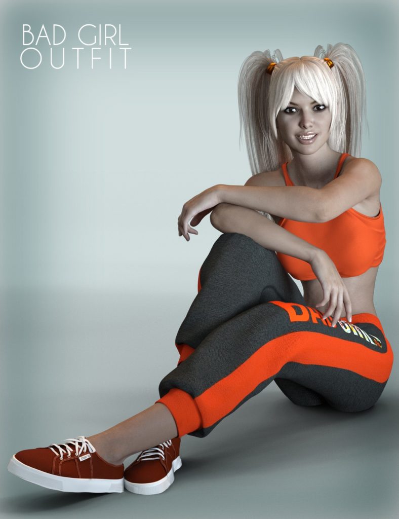 X-Fashion Workout Outfit for Genesis 3 Female(s)_DAZ3D下载站