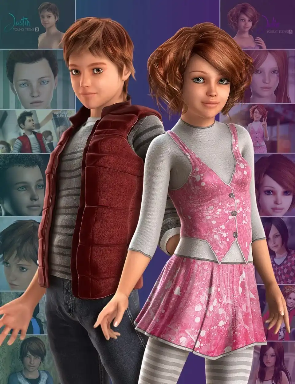 Young Teens 5 Pro Bundle_DAZ3DDL