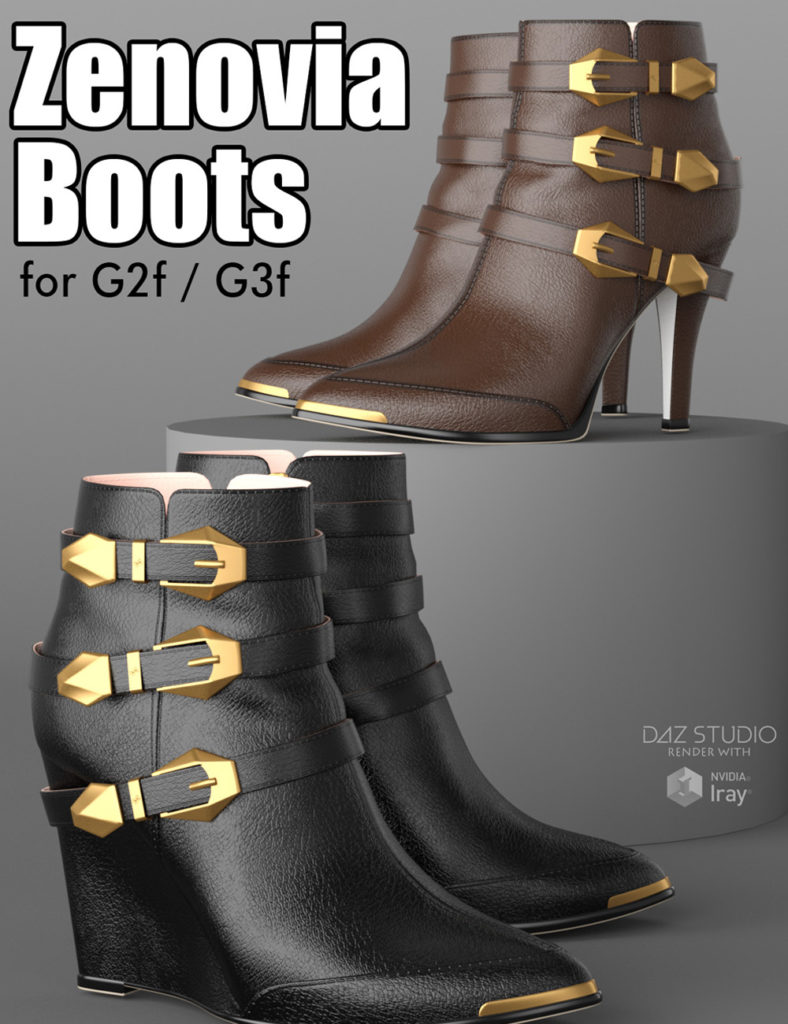 Zenovia Boots for G2F/G3F_DAZ3D下载站