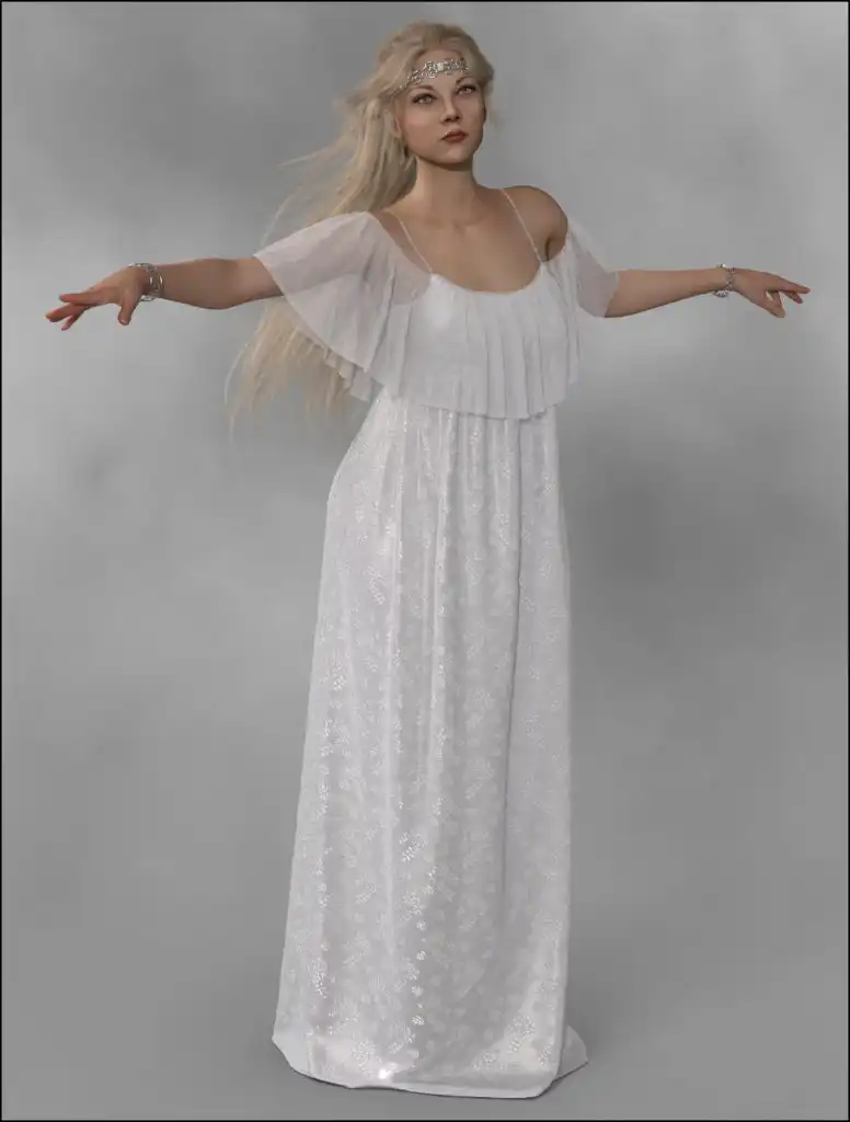 dForce – Long Gypsy Dress for G8F_DAZ3DDL