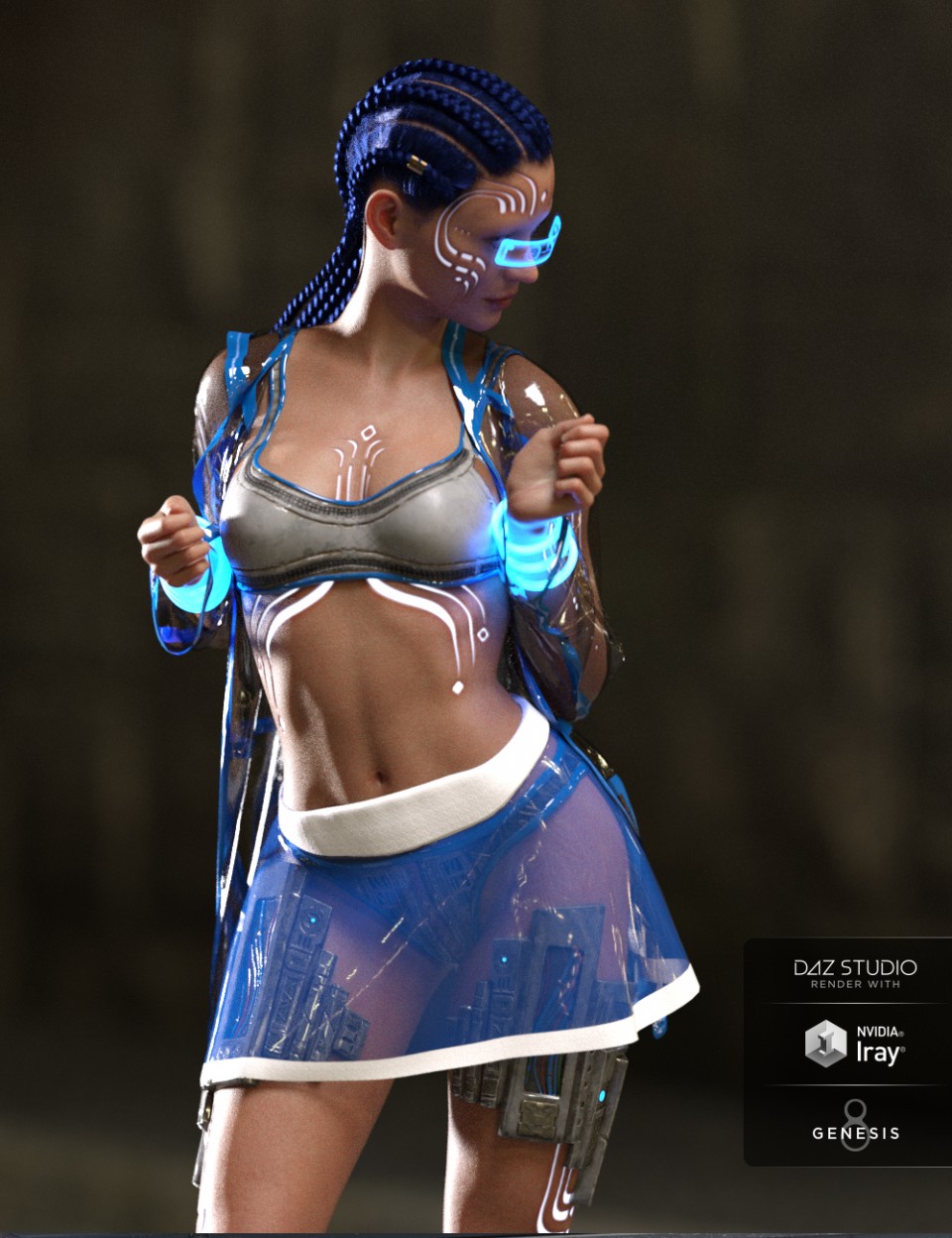 dForce Night Runner Outfit for Genesis 8 Female(s)_DAZ3DDL