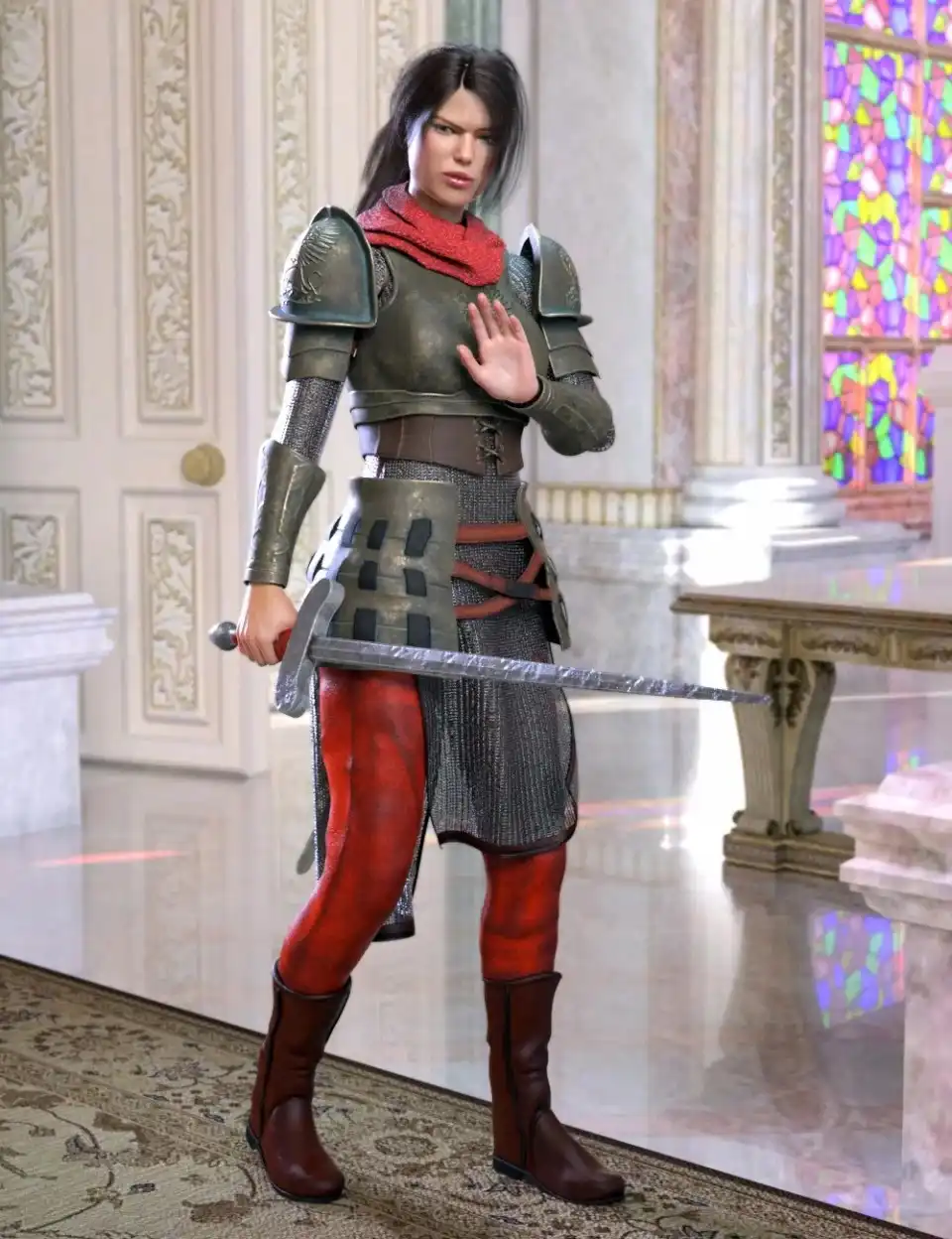 dForce The Dark Hunter for Genesis 8 Female(s)_DAZ3DDL