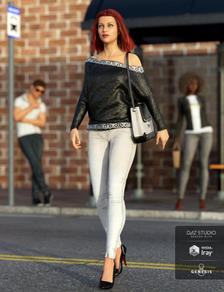 dForce City Limits Outfit for Genesis 8 Female(s)_DAZ3D下载站
