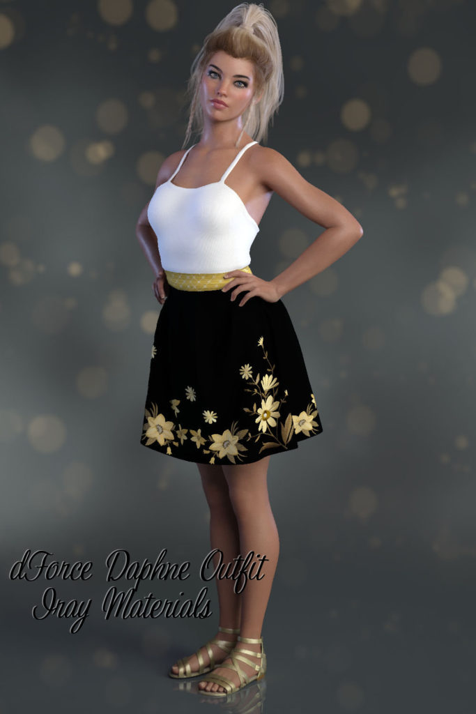 dForce Daphne Outfit for Genesis 8 Females_DAZ3D下载站