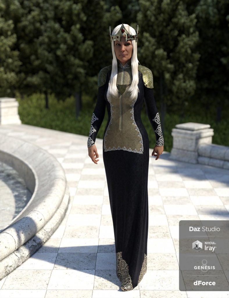 dForce Queen Regent Outfit for Genesis 8 Female(s)_DAZ3DDL