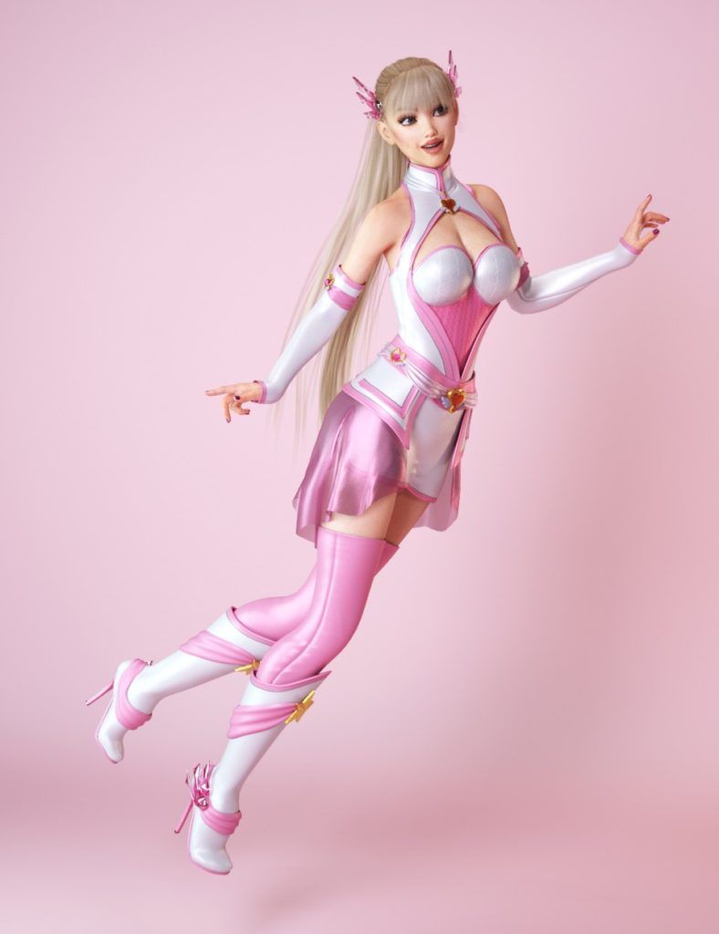 dForce Star Angel Outfit for Genesis 8 Female(s)_DAZ3D下载站