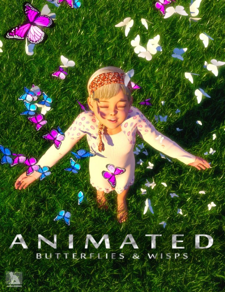 iREAL Animated Butterflies and Wisps_DAZ3D下载站