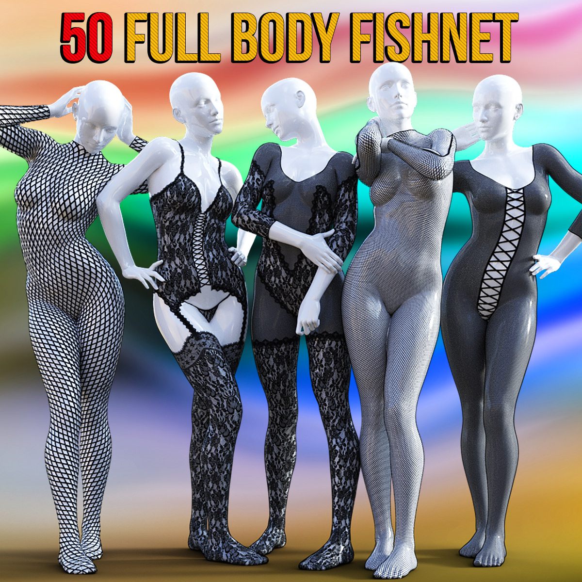 50 Full Body Fishnet for G8F_DAZ3D下载站