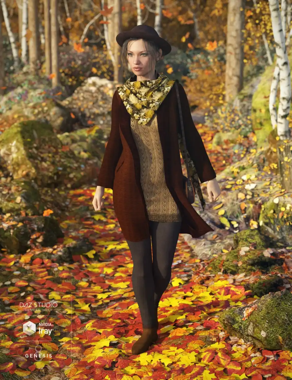 Accents Fall for Genesis 8 Female(s)_DAZ3DDL