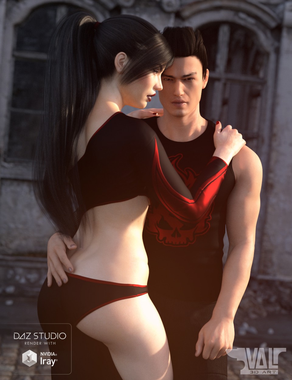 Action Heros Poses for Genesis 8 Female and Male_DAZ3D下载站