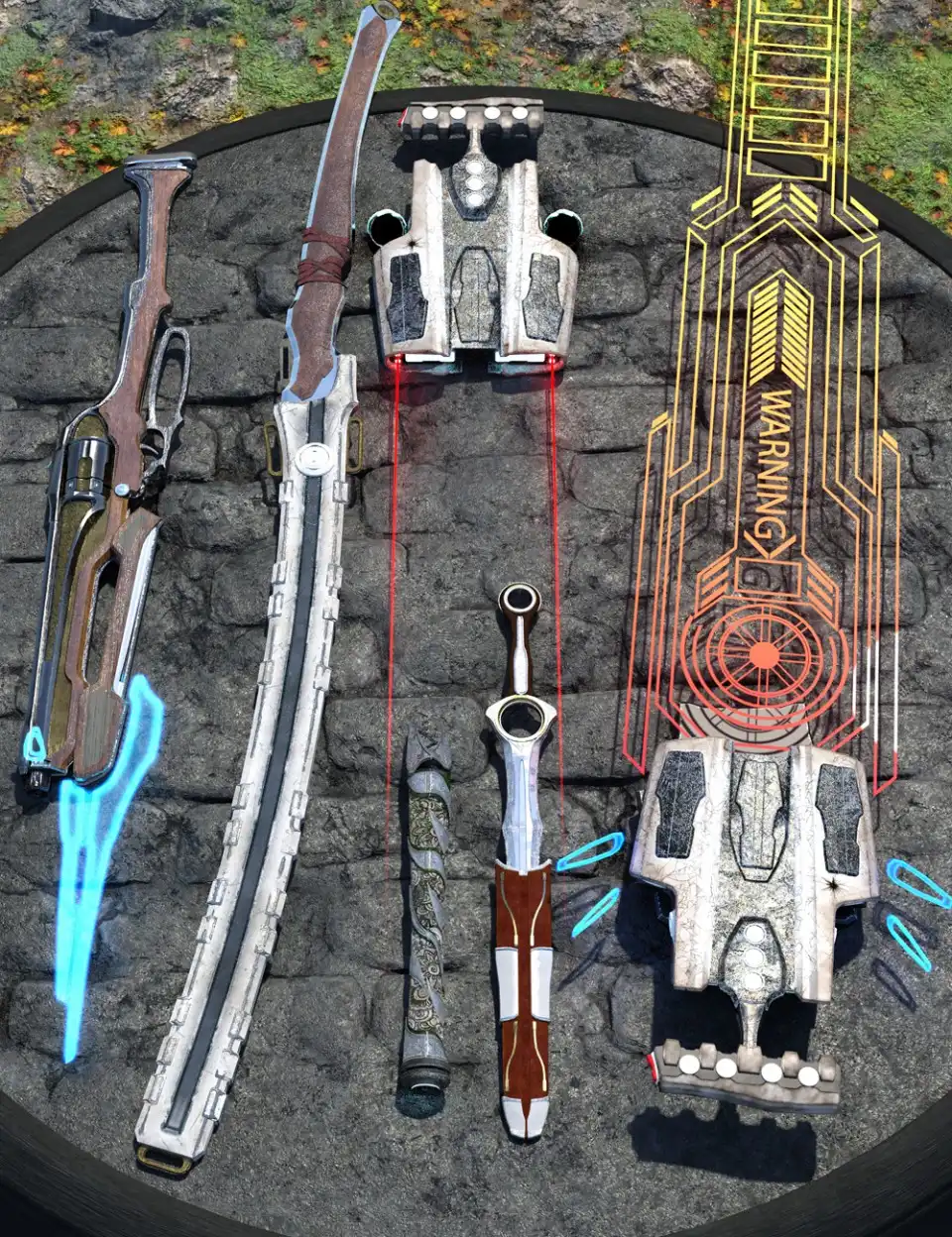 Adventurer’s Toy Box – Weapons Edition: Genesis 8 Female and Male_DAZ3D下载站