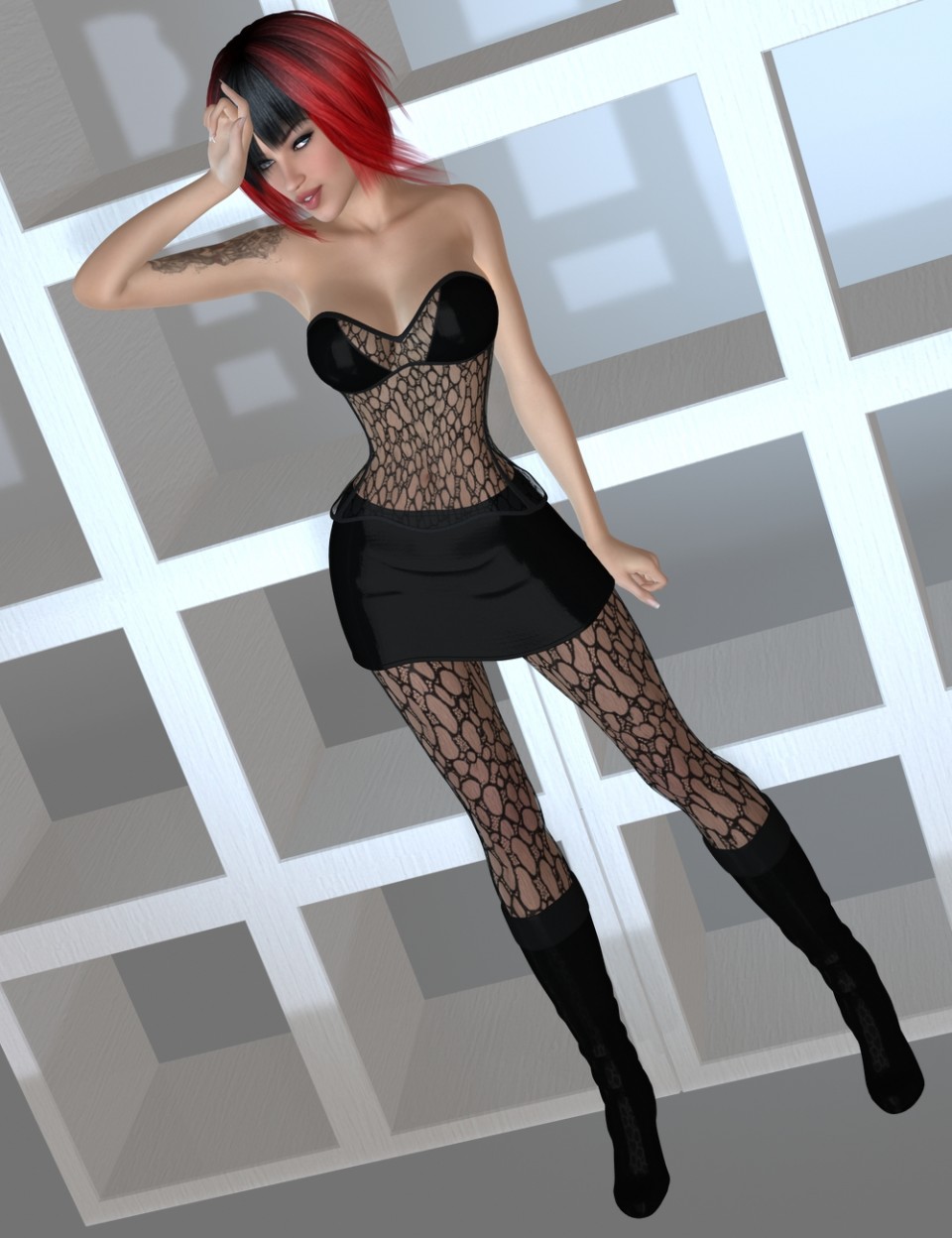 After Midnight Outfit for Genesis 2 Female(s)_DAZ3D下载站
