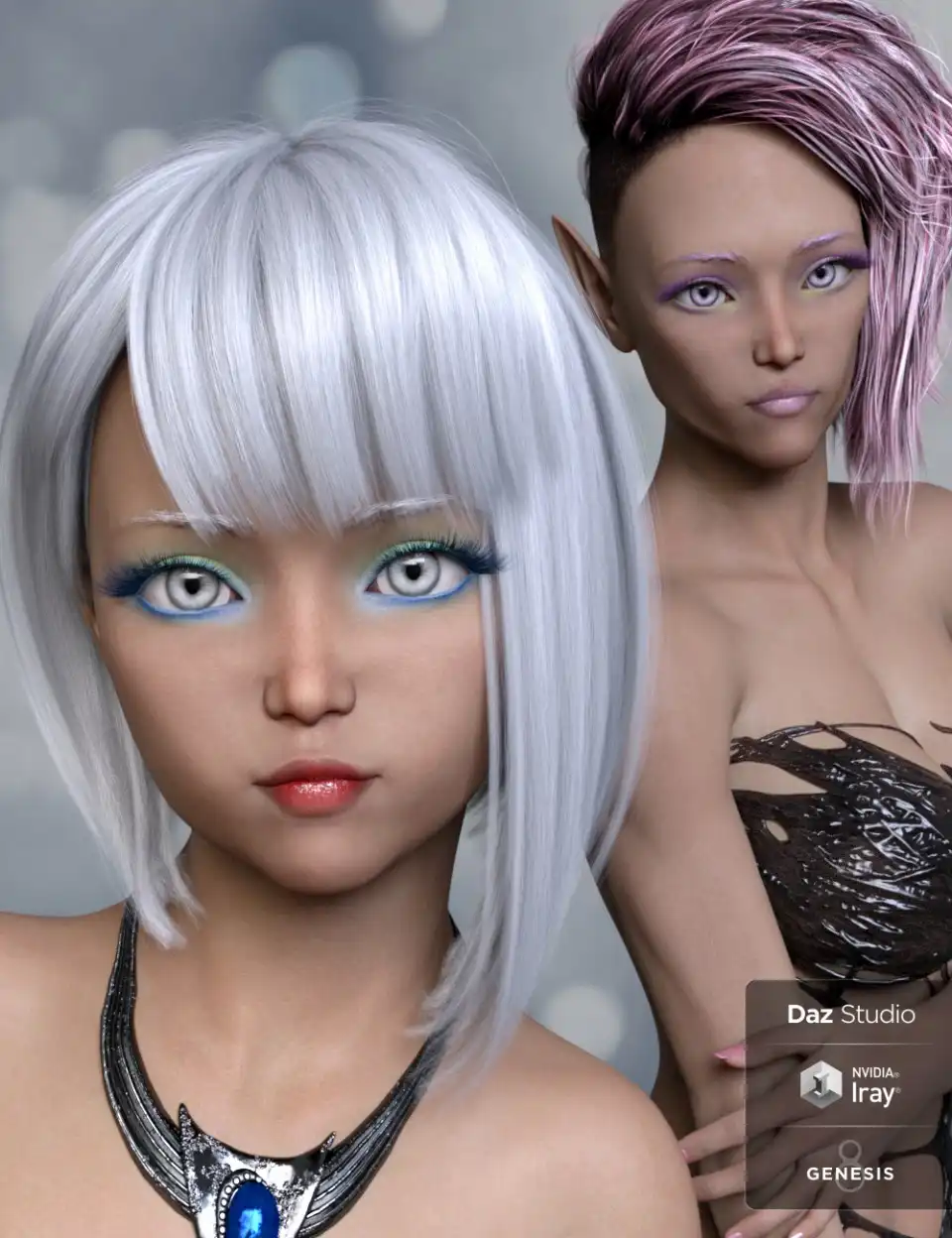 Akari and Alter Ego for Genesis 8 Female_DAZ3DDL