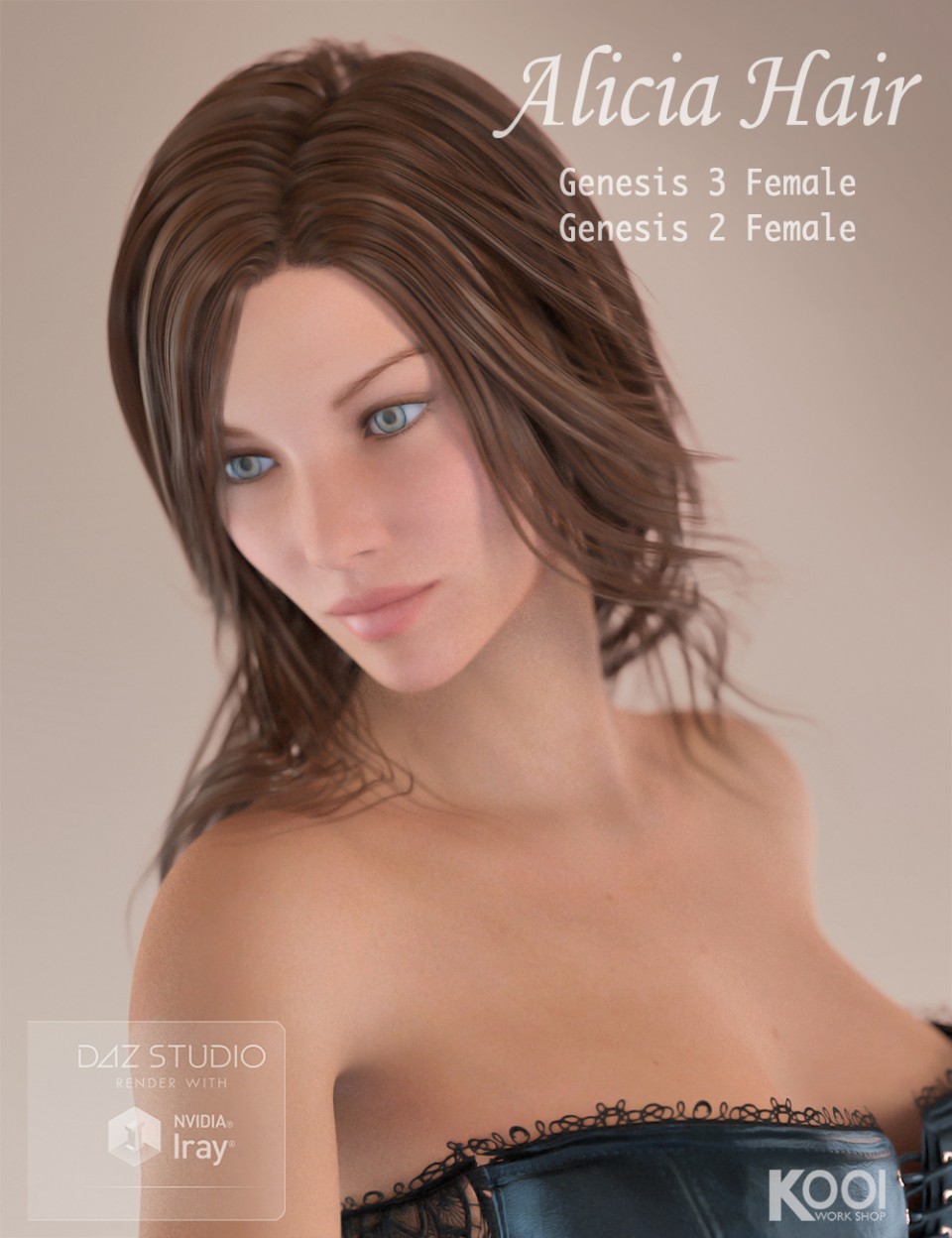 Alicia Hair for Genesis 2 and 3 Female(s)_DAZ3DDL