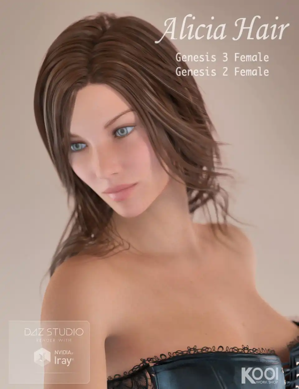 Alicia Hair for Genesis 2 and 3 Female(s)_DAZ3DDL