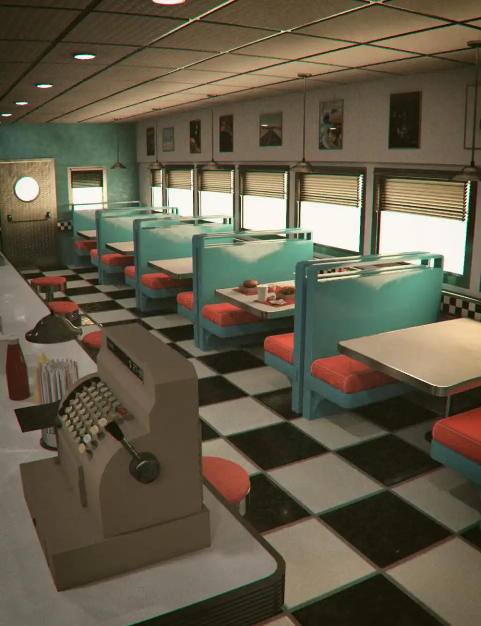 American Diner 60’s_DAZ3D下载站