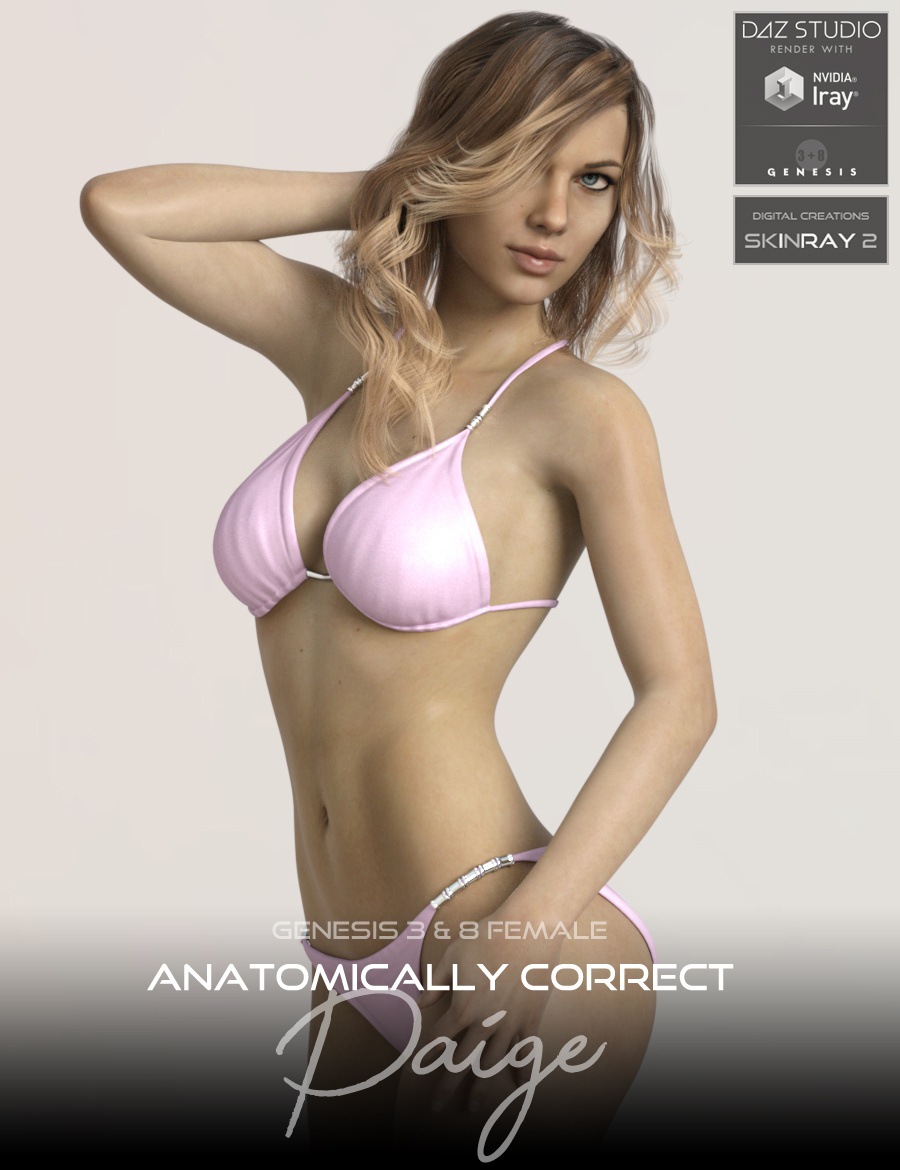 Anatomically Correct: Paige for Genesis 3 and Genesis 8 Female_DAZ3DDL