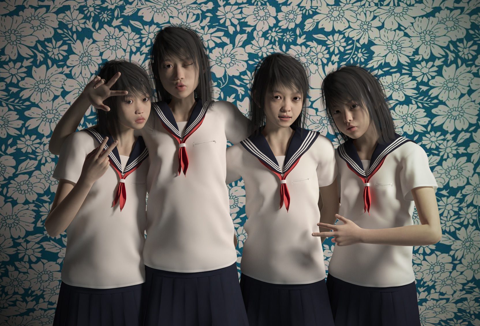 Asian Girls for Genesis 2 Female Pack_DAZ3D下载站