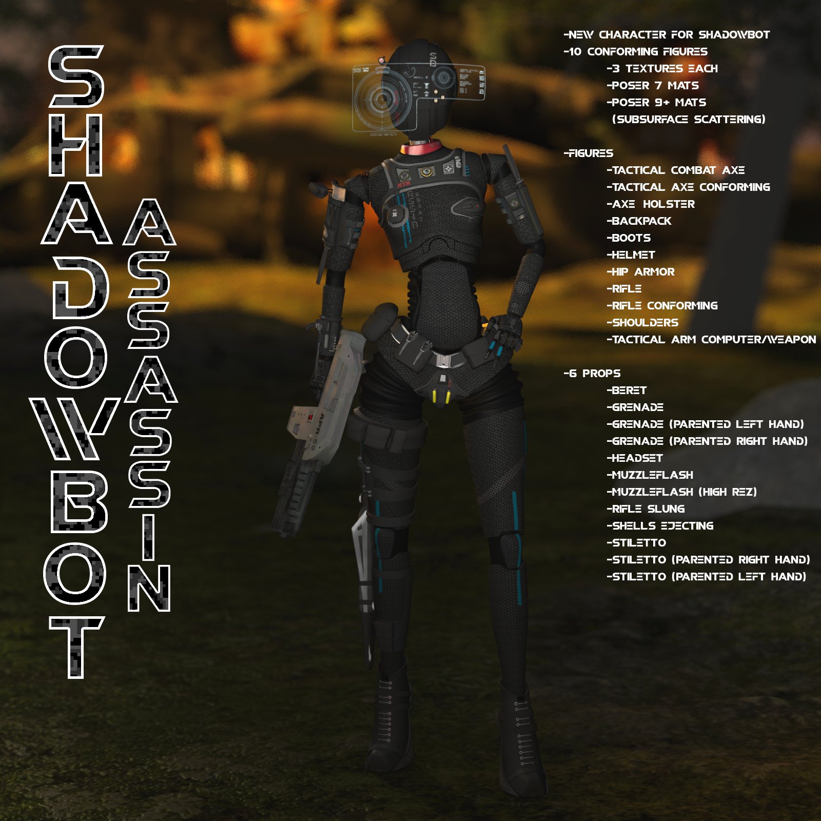 Assassin for ShadowBot_DAZ3D下载站