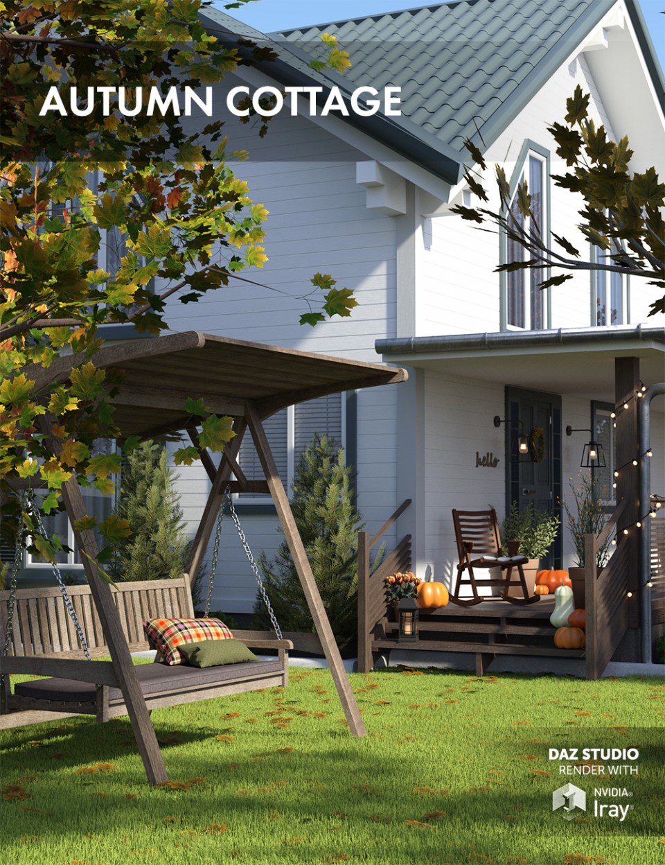Autumn Cottage_DAZ3D下载站