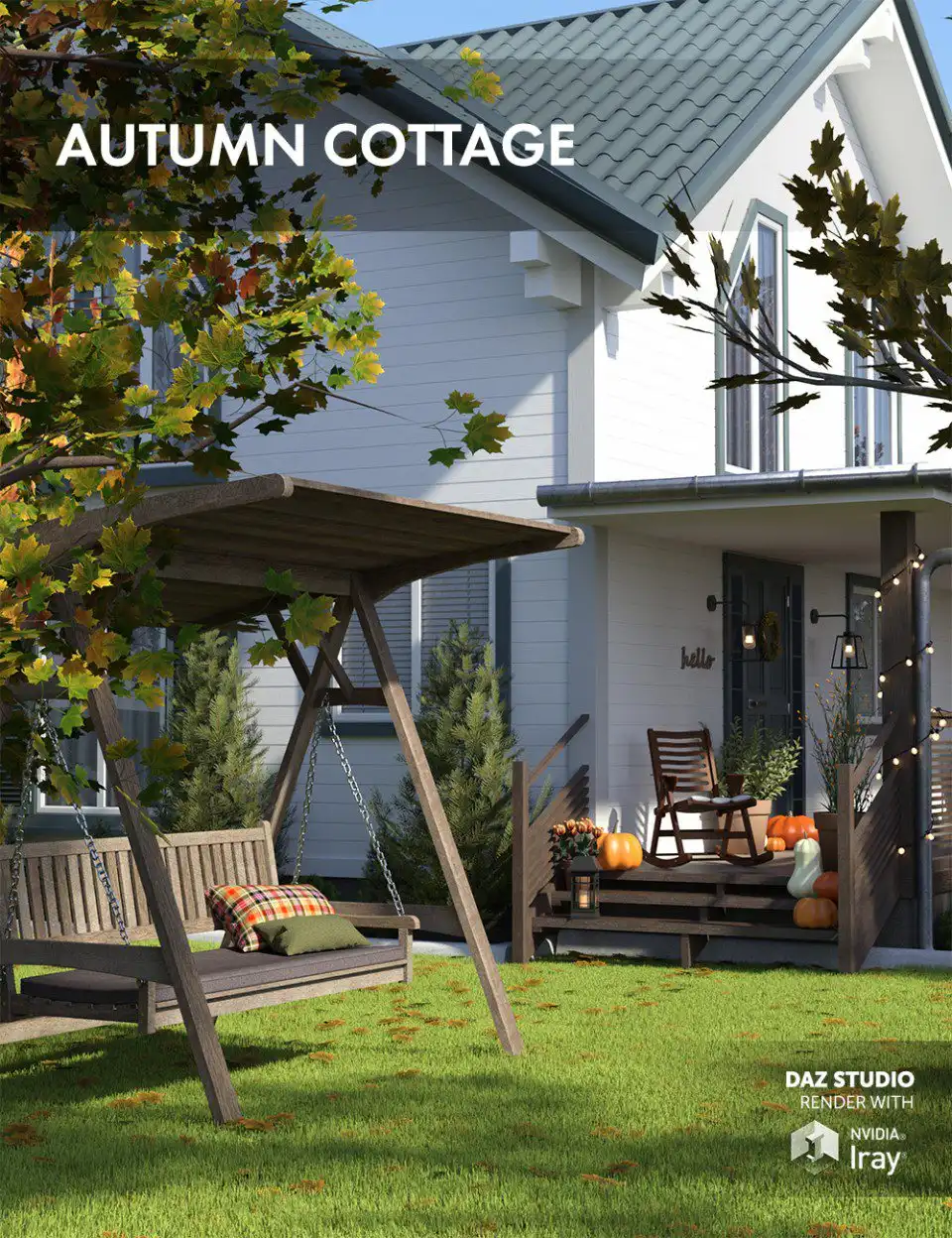 Autumn Cottage_DAZ3D下载站