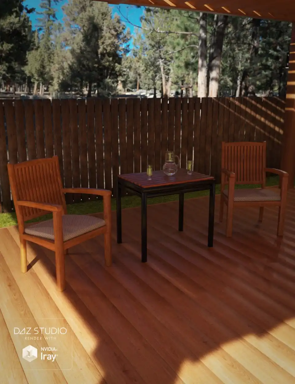 Backyard Pergola_DAZ3DDL